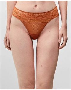 Стринги с кружевными деталями, коричневый Gisela