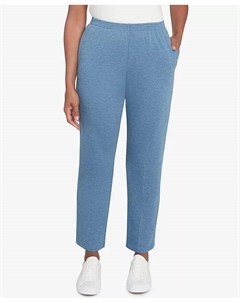 Женские повседневные брюки Fridays French Terry Knit Casual Medium Length, синий Alfred dunner