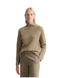 Женский обычный вязаный свитер DfC из органического хлопка, коричневый Marc o'polo