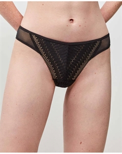 Классические трусики из кружевной ткани, черный Gisela