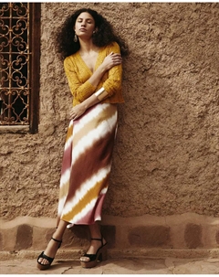 Асимметричная юбка с завязками, мультиколор Сфера