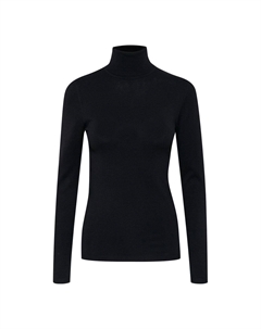 Черный вискозный свитер Ichi