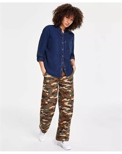 Женская рубашка в стиле милитари Darlene и мешковатые брюки-карго 94, черный Levi's®