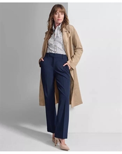 Пальто из искусственной замши, рубашка с объемным принтом и брюки Sutton, коричневый Tommy hilfiger