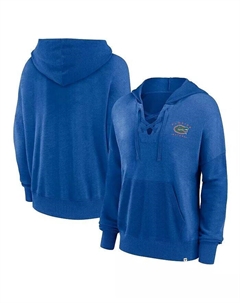 Женский пуловер с капюшоном на шнуровке Heather Royal Florida Gators Campus Fanatics