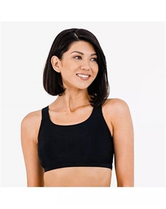 Женский бюстгальтер для плавания с открытой спиной и съемными чашками, черный Calypsa