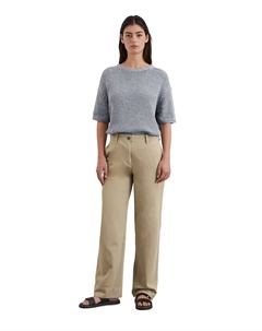 Женские брюки свободного покроя Lande из смеси хлопка и льна, натуральный Marc o'polo