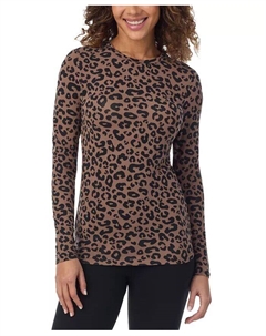 Топ Softwear с длинными рукавами и круглым вырезом, синий Cuddl duds