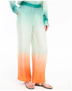 Длинные женские брюки с принтом, бежевый Vila