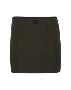 Юбка Mini Skirt 'Militare', зеленый Miu miu