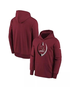Толстовка с капюшоном для пуловера с изображением иконы Cardinal Arizona Cardinals для юношей Nike