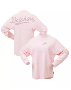 Женская розовая футболка Miami Dolphins Millennial Spirit Jersey Fanatics