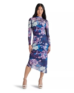 Женское сетчатое платье-миди Blare Printed, мультиколор Steve madden