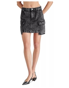 Женская джинсовая мини-юбка Letizia Cargo, черный Steve madden