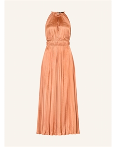 Платье из плиссированного атласа, оранжевый Maje