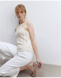 Топ с халтер-воротником, цвет Crudo Сфера