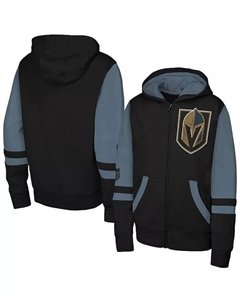 Толстовка с капюшоном Big Boys and Girls Black Vegas Golden Knights Face Off Full-Zip Outerstuff