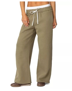 Женские спортивные штаны-боксеры с завязками на шнурке, зеленый Edikted