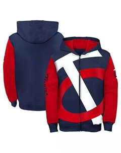Куртка-толстовка с капюшоном на молнии Big Boys Navy, Red Minnesota Twins Postcard Outerstuff
