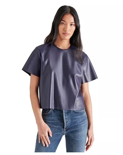 Женский топ из искусственной кожи Ezra, синий Steve madden