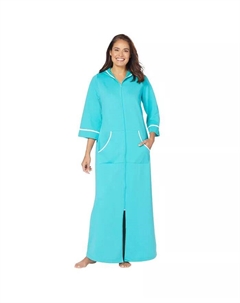 Женский длинный французский халат больших размеров, синий Dreams & co.