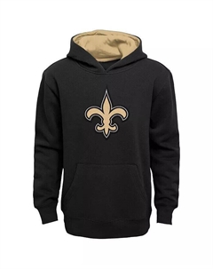 Толстовка с капюшоном New Orleans Saints Prime черного цвета для дошкольников Outerstuff