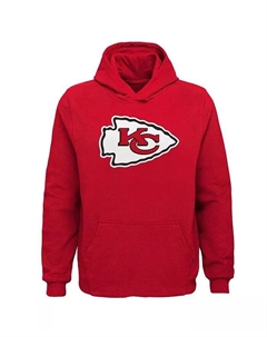 Толстовка с капюшоном Big Boys Red Kansas City Chiefs Team Logo Outerstuff
