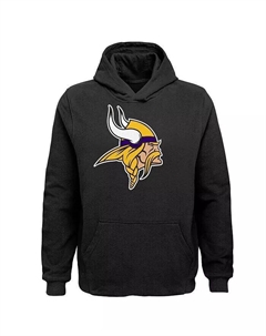 Толстовка с капюшоном Big Boys Black Minnesota Vikings Team Logo Outerstuff