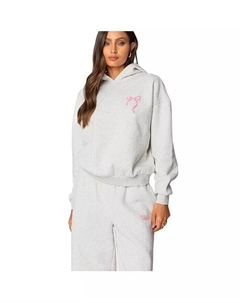 Женская толстовка Sasha с бантом, серый Edikted