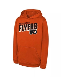 Толстовка с капюшоном в стиле киберпанк Big Boys and Girls Orange Philadelphia Flyers Outerstuff