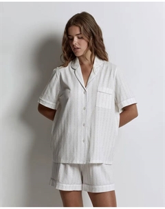 Полосатая пижама с букетом, лиловый Сфера