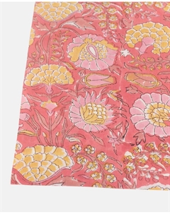 Парео из хлопка с цветочным принтом, розовый Kbas
