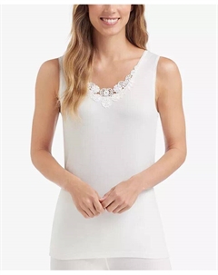 Майка SofTech Venice с кружевом, слоновая кость Cuddl duds