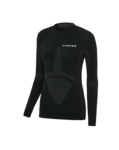Женская футболка базового слоя от, черный Lorpen