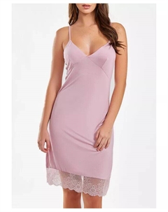 Женский бюстгальтер Tobey с мягкими чашечками и треугольными чашечками, облегающая сорочка из модала с отделкой из кружева с фестонами, розовый Icollection