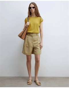 Футболка с металлическими люверсами, оливковый/зеленый Сфера