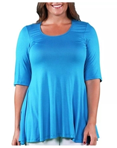 Туника большого размера, синий 24seven comfort apparel