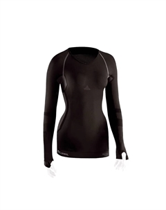 Cristallo Neutral Long Sleeves Женская терморегулирующая футболка, темно-серый Lurbel