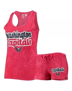 Женский красный комплект из майки и шорт Washington Capitals Billboard Racerback, красный Concepts sport