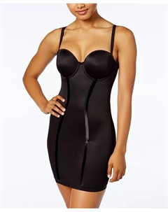 Женские трусики-трансформеры Firm Control без бретелек Full Slip 2304, черный Maidenform