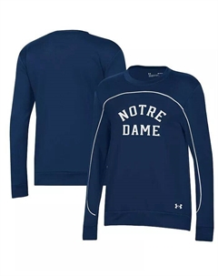 Женский темно-синий пуловер с цветными блоками Notre Dame Fighting Irish Under armour