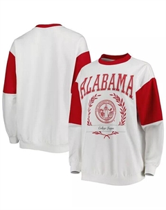 Женский пуловер-свитшот Crimson Alabama Crimson Tide It's A Vibe «летучая мышь» Gameday couture