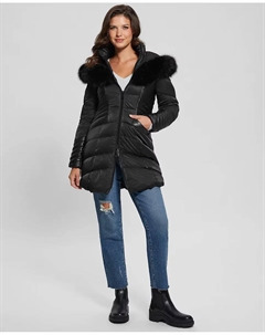 Женская длинная куртка, черный Guess