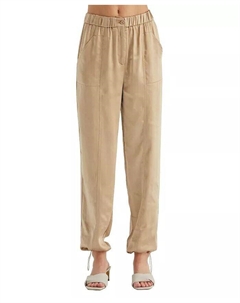 Женские атласные джоггеры Jordyn, коричневый/бежевый Crescent