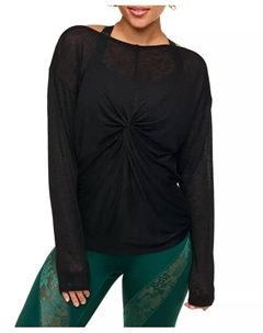 Женский топ Mallory Active с длинными рукавами, черный Adore me