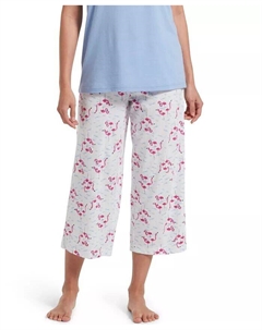 Женские пижамные брюки-капри Sleepwell Printed Knit, изготовленные с использованием технологии терморегуляции, розовый Hue