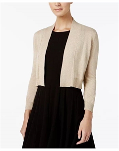 Кардиган с блестками и рукавами три четверти, золотой Calvin klein