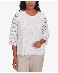 Женский топ, слоновая кость/кремовый Alfred dunner