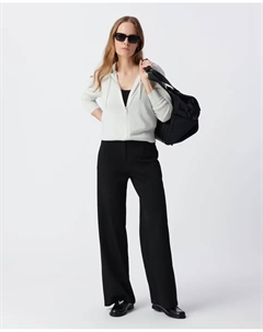 Женский вязаный кардиган на молнии, серый Ikks