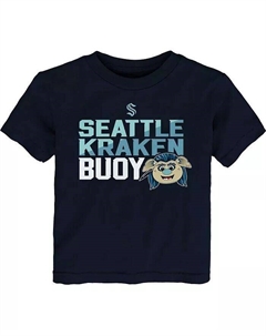 Футболка с изображением головы талисмана Сиэтла Кракена для малышей Deep Sea Blue, синий Outerstuff